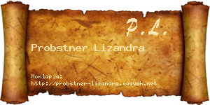 Probstner Lizandra névjegykártya
